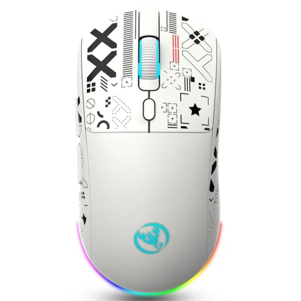 HXSJ T90 BLUETOOTH WiRELESS 2.4GHz MOUSE WHITE RECHARGEABLE