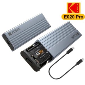 KODAK M.2 NVMe SSD ENCLOSURE-E020 Pro 10GBps Type-C, USB 3.2 1