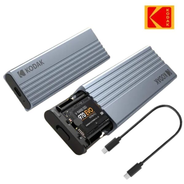 KODAK M.2 NVMe SSD ENCLOSURE-E020,10GBps, Type-C, USB 3.2 22