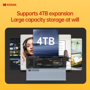 KODAK M.2 NVMe SSD ENCLOSURE-E020,10GBps, Type-C, USB 3.2
