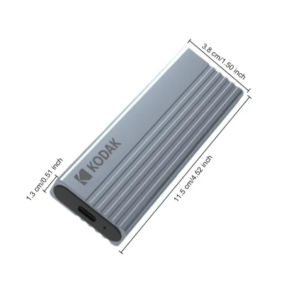 KODAK M.2 NVMe SSD ENCLOSURE-E020,10GBps, Type-C, USB 3.2 4