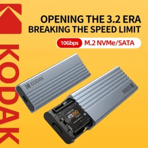 KODAK M.2 NVMe SSD ENCLOSURE-E020,10GBps, Type-C, USB 3.2 7