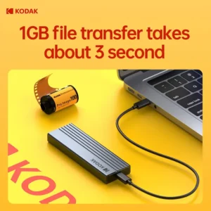 KODAK M.2 NVMe SSD ENCLOSURE-E020,10GBps, Type-C, USB 3.2 8