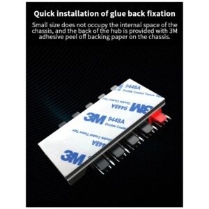 PWM FAN CONTROLLER HUB WiTH SATA POWER SUPPLY 1 to 10 Fans 1