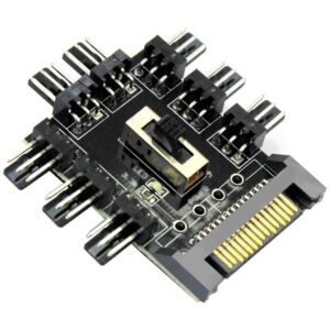 PWM FAN CONTROLLER HUB WiTH SATA POWER SUPPLY 1 to 8 Fan