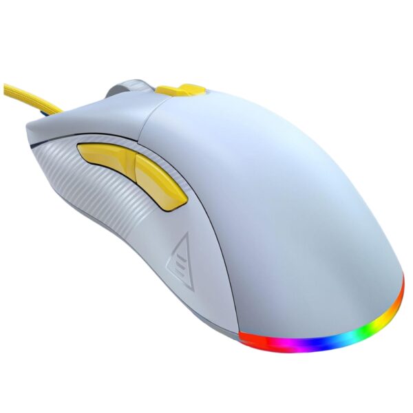 ZiDLi M85 USB RGB GAMING MOUSE 16000DPI WHITE WiRED 8