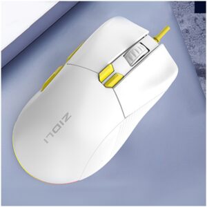 ZiDLi M85 USB RGB GAMING MOUSE 16000DPI WHITE WiRED 9