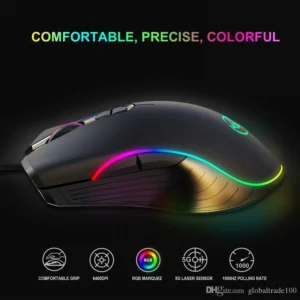 HXSJ A869 USB RGB GAMiNG MOUSE 3200 DPI WiRED OPTICAL MiCE 14