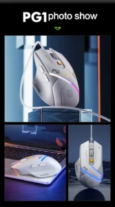 iNPHiC PG1 RGB WIRED GAMING MOUSE 12800 DPI WITH SOFTWARE 13
