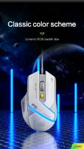 iNPHiC PG1 RGB WIRED GAMING MOUSE 12800 DPI WITH SOFTWARE 18