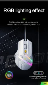 iNPHiC PG1 RGB WIRED GAMING MOUSE 12800 DPI WITH SOFTWARE 19