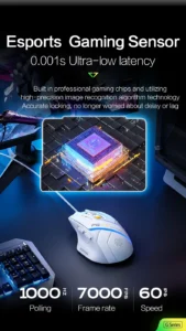 iNPHiC PG1 RGB WIRED GAMING MOUSE 12800 DPI WITH SOFTWARE 20