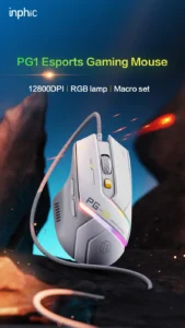 iNPHiC PG1 RGB WIRED GAMING MOUSE 12800 DPI WITH SOFTWARE 23