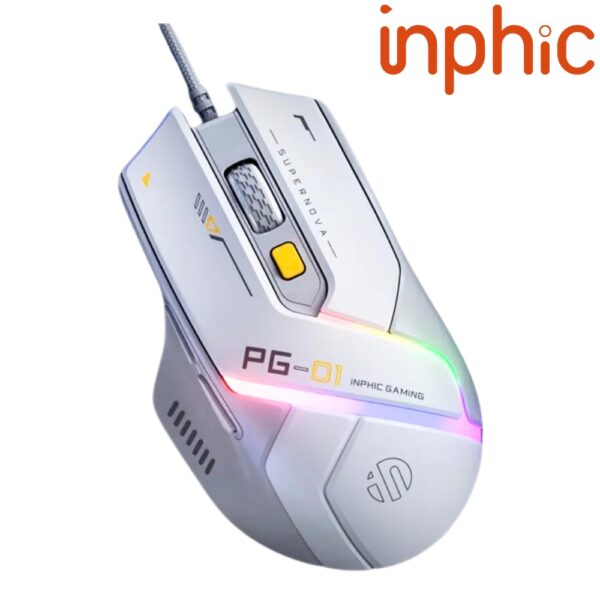 iNPHiC PG1 RGB WIRED GAMING MOUSE 12800 DPI WITH SOFTWARE 6