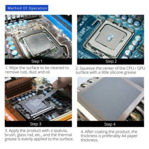 GD900 THERMAL PASTE 3g GREASE CONDUCTIVITY 4.8WM-K GRAY 6