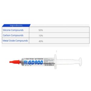 GD900 THERMAL PASTE 7g GREASE CONDUCTIVITY 4.8WM-K GRAY 9