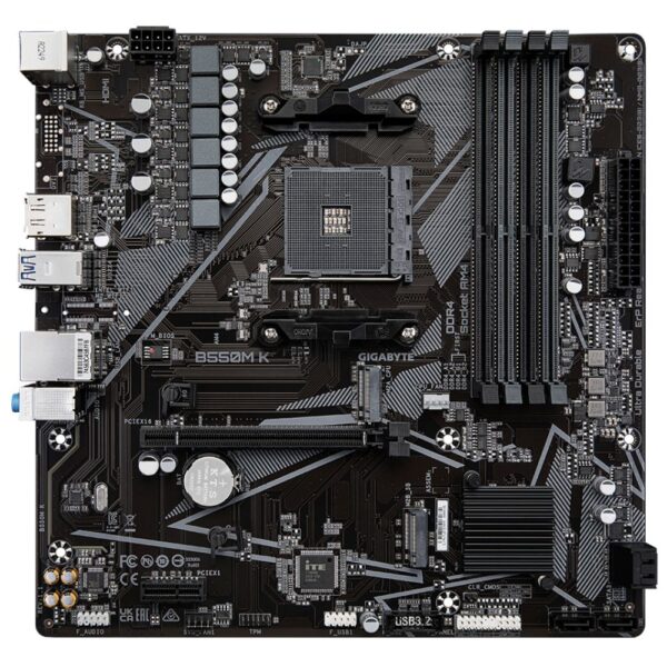 B550 AMD RYZEN MOTHERBOARD GiGABYTE B550M K MICRO ATX 1