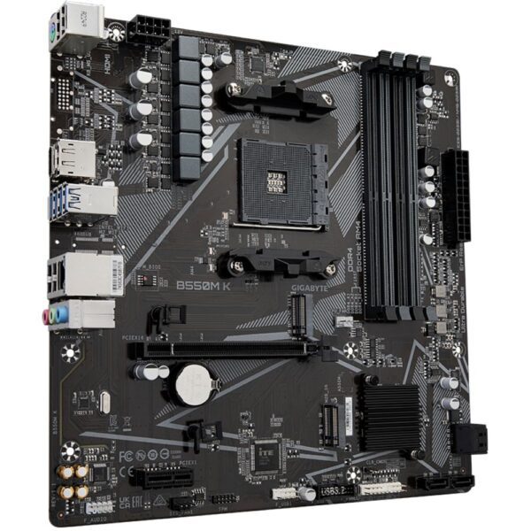 B550 AMD RYZEN MOTHERBOARD GiGABYTE B550M K MICRO ATX 2