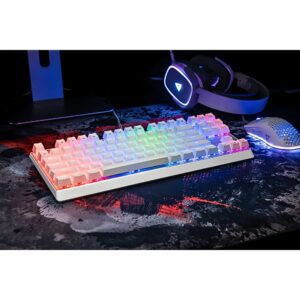 MODECOM VOLCANO RGB GAMiNG MECHANiCAL KEYBOARD BROWN SW WHT