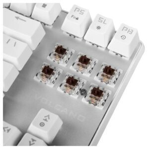 MODECOM VOLCANO RGB GAMiNG MECHANiCAL KEYBOARD BROWN SW WHT 1