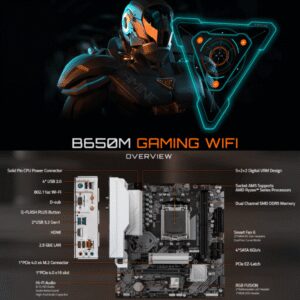 GiGABYTE B650M GAMiNG WiFi AM5 MOTHERBOARD DDR5 5