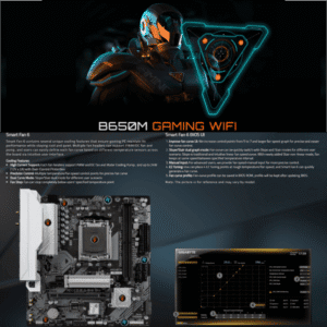 GiGABYTE B650M GAMiNG WiFi AM5 MOTHERBOARD DDR5 6
