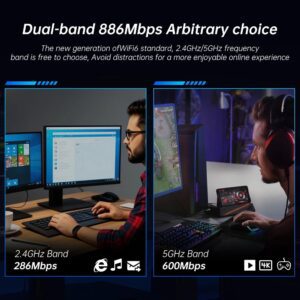 PCIe WiFi 6+BLUETOOTH 5.4 WIRELESS CARD FENVI AX900 2.45GHz 9