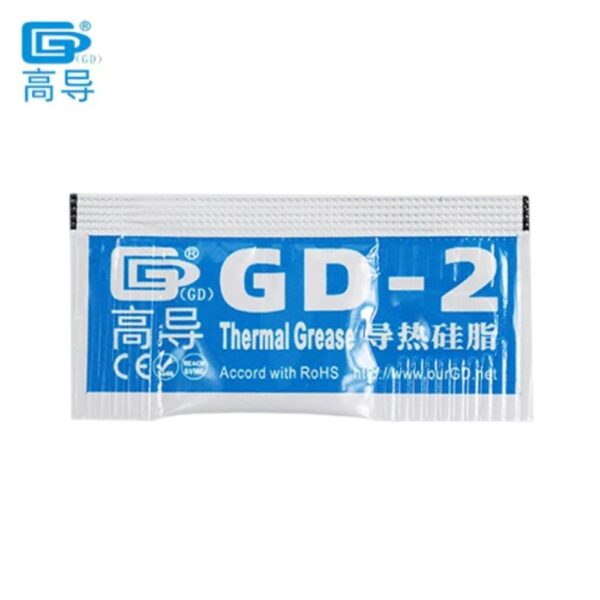 GD-2 THERMAL PASTE 0.5g GREASE CONDUCTIVITY 7.5WM-K GRAY 5