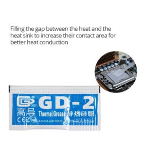 GD-2 THERMAL PASTE 0.5g GREASE CONDUCTIVITY 7.5WM-K GRAY 6
