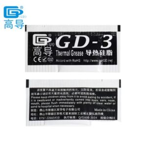 GD-3 THERMAL PASTE 0.5g GREASE CONDUCTIVITY 7.5WM-K GRAY 1