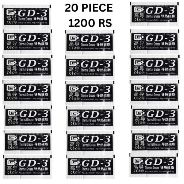 GD-3 THERMAL PASTE 0.5g GREASE CONDUCTIVITY 7.5WM-K GRAY 12