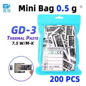GD-3 THERMAL PASTE 0.5g GREASE CONDUCTIVITY 7.5WM-K GRAY 5