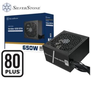 SiLVERSTONE POWER SUPPLY 650W STRiDER 650 EFA 80 PLUS ATX 15