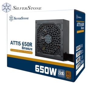 SiLVERSTONE POWER SUPPLY 650W ATTiS 650R 80 PLUS Bronze PSU 6