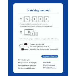 LANGTU G1000 RGB WiRELESS MECHANiCAL KEYBOARD BLUE SWITCH BK 10 (12)