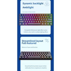 LANGTU G1000 RGB WiRELESS MECHANiCAL KEYBOARD BLUE SWITCH BK 10 (15)