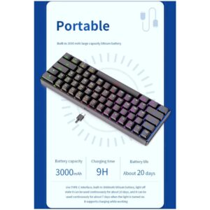 LANGTU G1000 RGB WiRELESS MECHANiCAL KEYBOARD BLUE SWITCH BK 10 (3)