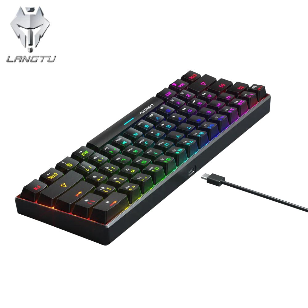 LANGTU G1000 RGB WiRELESS MECHANiCAL KEYBOARD BLUE SWITCH BK 10 (5)
