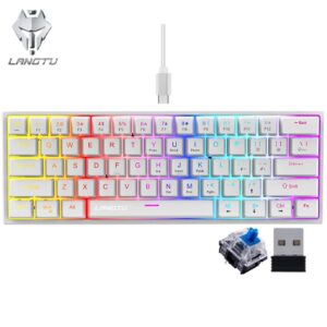 LANGTU G1000 RGB WiRELESS MECHANiCAL KEYBOARD BLUE SWITCH WH 101 (1)
