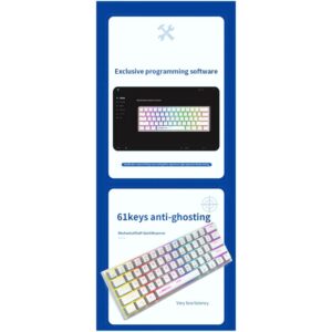 LANGTU G1000 RGB WiRELESS MECHANiCAL KEYBOARD BLUE SWITCH WH 101 (10)