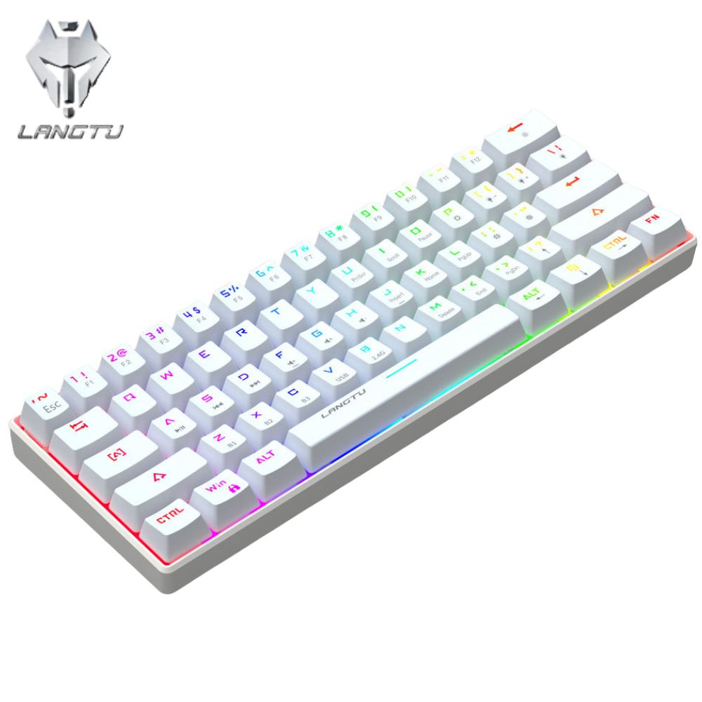 LANGTU G1000 RGB WiRELESS MECHANiCAL KEYBOARD BLUE SWITCH WH 101 (7)