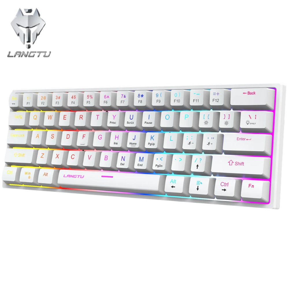 LANGTU G1000 RGB WiRELESS MECHANiCAL KEYBOARD BLUE SWITCH WH 101 (8)