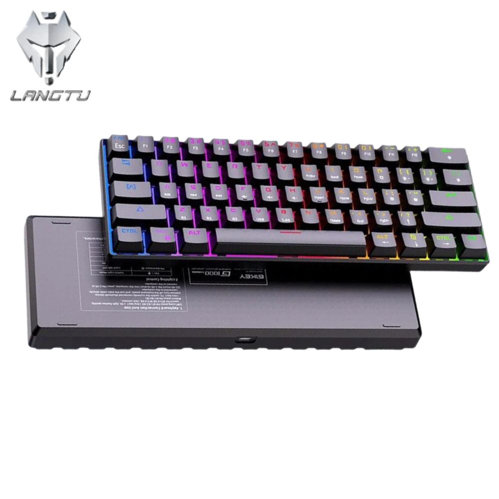LANGTU G1000 RGB WiRELESS MECHANiCAL KEYBOARD BROWN AND BLACK SW 101 (2)