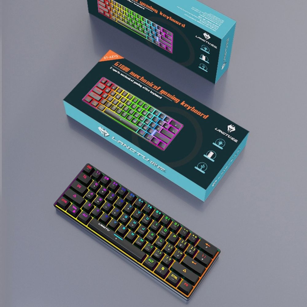 LANGTU G1000 RGB WiRELESS MECHANiCAL KEYBOARD BROWN AND BLACK SW 101 (6)