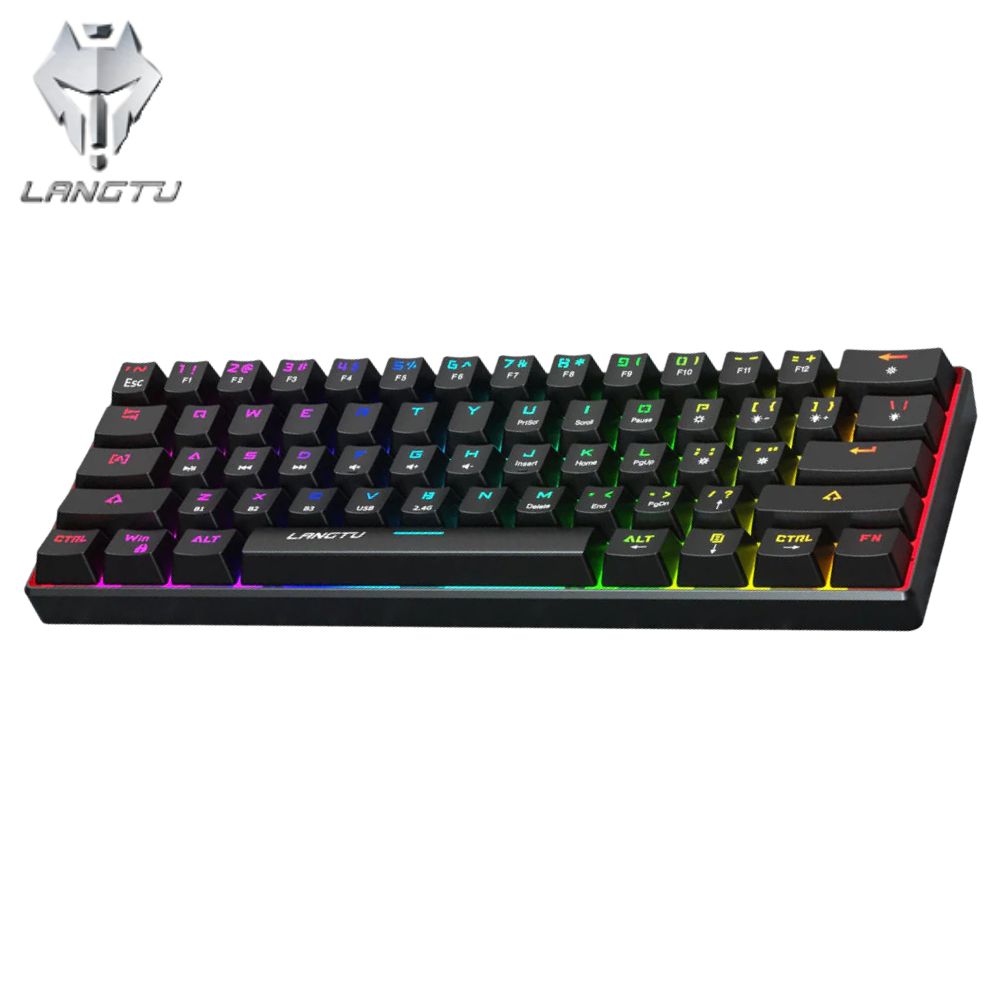 LANGTU G1000 RGB WiRELESS MECHANiCAL KEYBOARD BROWN AND BLACK SW 101 (9)