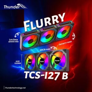 THUNDER FLURRY iNFiNiTY ARGB FAN TCS-i27B Black (3 Fans KiT) (15)