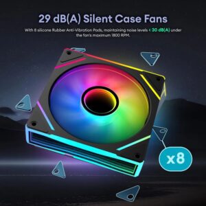 THUNDER MARiN iNFiNiTY ARGB FAN TCS-i36B Black (3 Fans KiT) 11 (14)