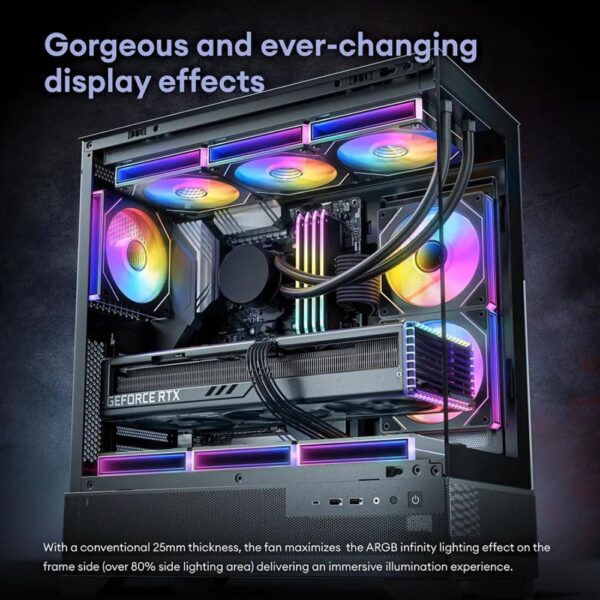 THUNDER MARiN iNFiNiTY ARGB FAN TCS-i36B Black (3 Fans KiT)