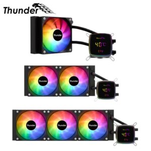 THUNDER POLARiS AiO CPU LiQUiD COOLER 240mm BLACK TRC-DG2401 111 (1)