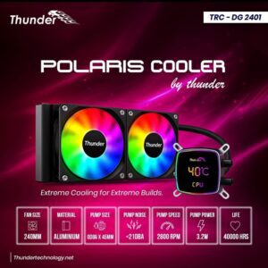 THUNDER POLARiS AiO CPU LiQUiD COOLER 240mm BLACK TRC-DG2401 111 (4)